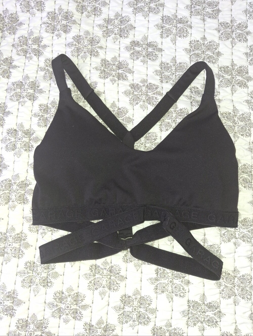 Garage Black Crisscross Sport Bralette
